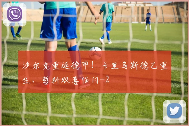 沙尔克重返德甲！卡里乌斯德乙重生，哲科双喜临门